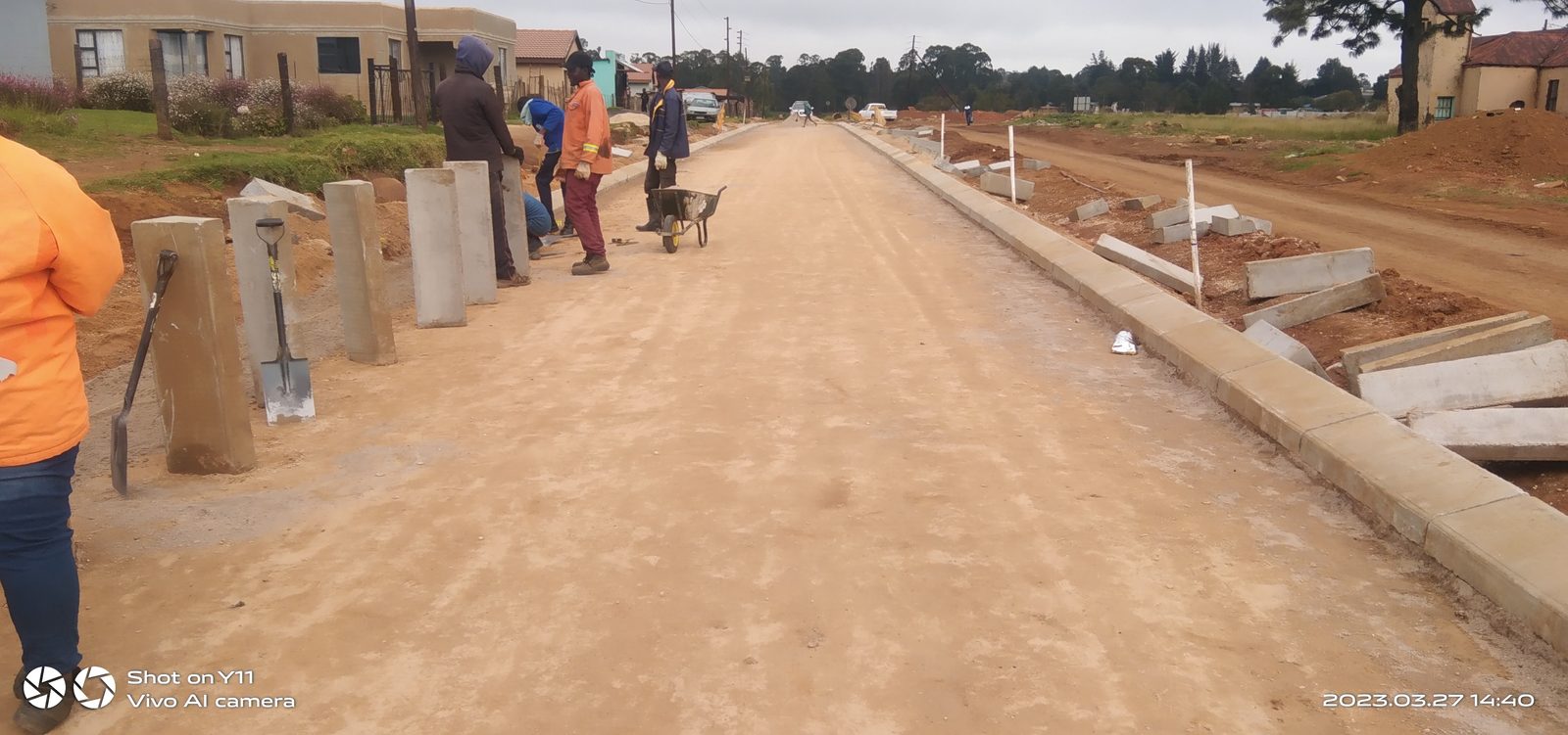 Zindoga paved road construction project photo 9