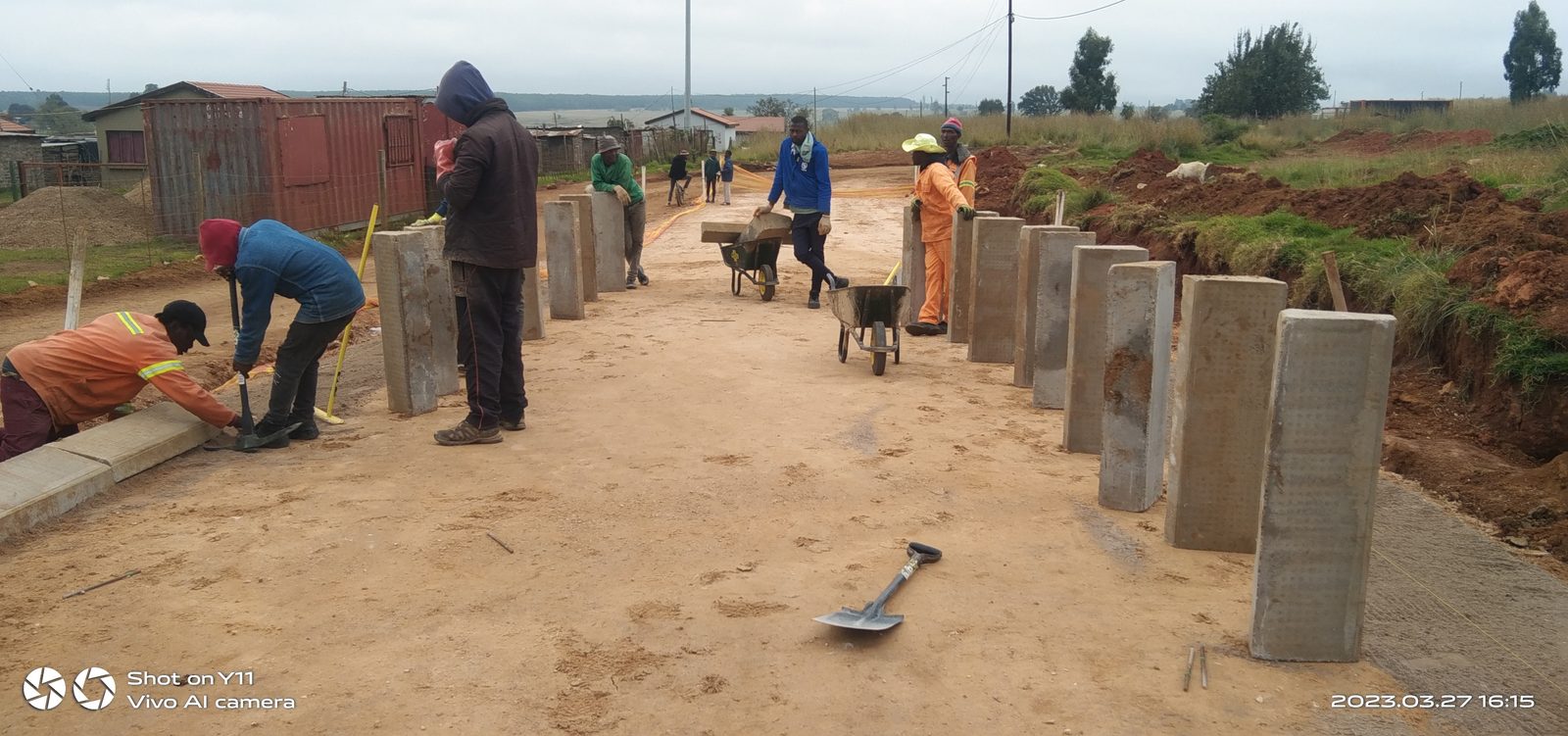 Zindoga paved road construction project photo 12